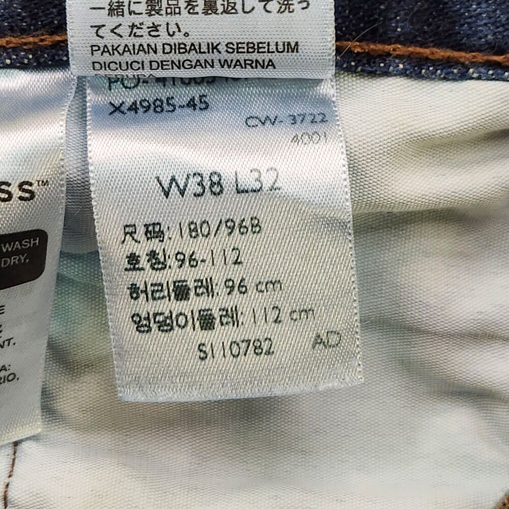 Levi's 569 Jeans Men's 38x32 Blue Dark Wash Denim Loose Straight - Picture 6 of 8